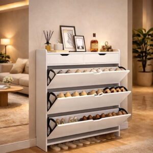 Meuble à Chaussures 2-en-1 Premium
